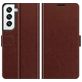 Mobigear Wallet Samsung Galaxy S22 Hoesje Bookcase Portemonnee - Bruin