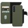 Mobiparts Samsung Galaxy A25 Hoesje Echt Leer Uitneembare 2in1 Bookcase Portemonnee - Groen