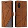 Mobigear Rhombus Samsung Galaxy Xcover 7 Hoesje Bookcase Portemonnee - Bruin