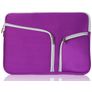 Mobigear Double Zipper Neopreen Laptop Sleeve 15 - 16 inch Laptop hoes - Paars