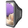 Mobiparts Comfort Fit Telefoonhouder Hardlopen Samsung Galaxy A32 5G Sport Hoesje Neopreen Sportarmband - Zwart