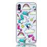 Mobigear Design iPhone XS Max Hoesje Flexibel TPU Backcover - Eenhoorn
