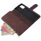 Mobigear Zipper Samsung Galaxy A71 Hoesje Bookcase Portemonnee - Bruin