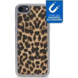 My Style Magneta iPhone 8 Hoesje Flexibel TPU Backcover - Leopard