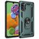 Mobigear Armor Ring Samsung Galaxy A41 Hoesje Hardcase Backcover Shockproof met Ringhouder - Groen