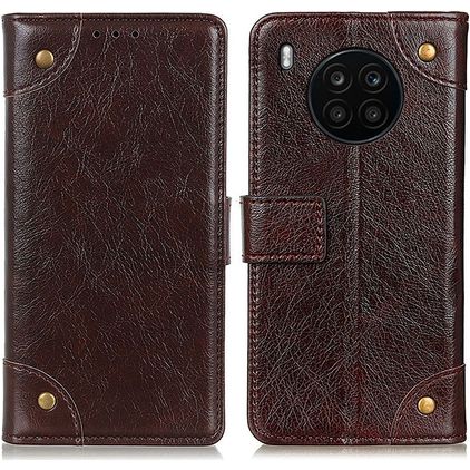 Mobigear Ranch HONOR 50 Lite Hoesje Bookcase Portemonnee - Bruin