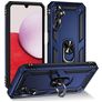 Mobigear Armor Ring Samsung Galaxy A14 Hoesje Hardcase Backcover Shockproof met Ringhouder - Blauw