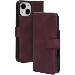 Mobiparts Classic Wallet iPhone 15 Hoesje Bookcase Portemonnee - Velvet Red