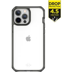 ITSkins SupremeClear iPhone 13 Pro Max Hoesje Hardcase Backcover Shockproof - Transparant / Zwart