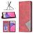 Mobigear Rhombus Slim Samsung Galaxy A33 Hoesje Bookcase - Rood