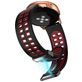 Mobigear Sport Plus Mag Siliconen Smartwatch Bandje Magneetsluiting - Universeel 20 mm aansluiting - Zwart / Rood