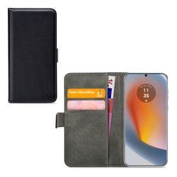 Mobilize Classic Gelly Wallet Motorola Edge 50 Fusion Hoesje Bookcase Portemonnee - Zwart