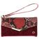 Mobilize Gelly Velvet iPhone 12 Mini Hoesje Uitneembare 2in1 Clutch - Red Snake