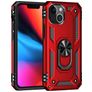 Mobigear Armor Ring iPhone 13 Mini Hoesje Hardcase Backcover Shockproof met Ringhouder - Rood