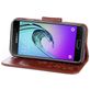 Mobigear Flowers Samsung Galaxy A5 (2017) Hoesje Bookcase Portemonnee - Bruin
