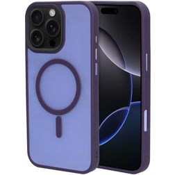 Mobiparts Hardcover iPhone 16 Pro Max MagSafe Hoesje Hardcase Backcover - Satin Purple