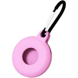 Mobigear Circle Key Apple AirTag Hoesje Flexibel TPU Sleutelhanger - Roze