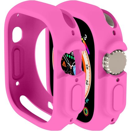 Mobigear Colors Apple Watch Ultra - 49 mm Hardcase Hoesje - Magenta