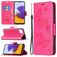 Mobigear Butterfly Samsung Galaxy A22 5G Hoesje Bookcase Portemonnee - Magenta