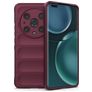 Mobigear Bumpy HONOR Magic 4 Pro Hoesje Flexibel TPU Backcover - Bordeauxrood