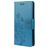 Mobigear Flowers Samsung Galaxy A23 Hoesje Bookcase Portemonnee - Blauw