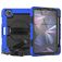 Mobigear SureGrip Xtreme iPad Air 11 Inch (2025) Hoes Hard Kunststof,Siliconen Backcover + Stylus Houder + Schouderband + Standaard - Donkerblauw