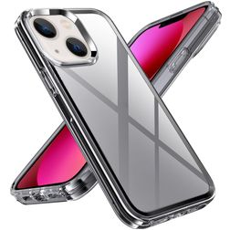 Mobigear Crystal iPhone 14 Plus Hoesje Hardcase Backcover - Transparant / Grijs