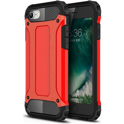 Mobigear Outdoor iPhone 7 Hoesje Hardcase Backcover Shockproof - Rood