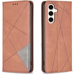 Mobigear Rhombus Slim Samsung Galaxy S23 FE Hoesje Bookcase - Bruin