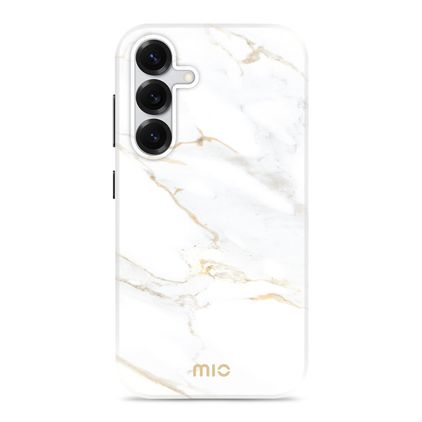 MIO Samsung Galaxy S25 MagSafe Hoesje Hardcase Backcover - White Marble