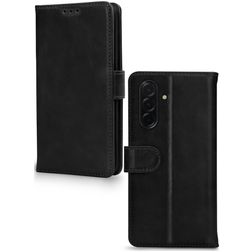 Mobilize Wallet Samsung Galaxy A56 Hoesje Echt Leer Bookcase Portemonnee - Zwart