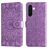 Mobigear Sunflower Samsung Galaxy A37 Hoesje Bookcase Portemonnee - Paars