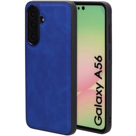 Mobiparts Classic Samsung Galaxy A56 MagSafe Hoesje TPU,Kunstleer Backcover - Sapphire Blue