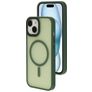 Mobiparts Hardcover iPhone 15 MagSafe Hoesje Hardcase Backcover - Satin Green