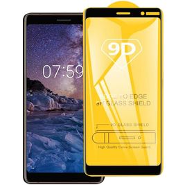 Mobigear Premium Nokia 3.1 Plus Glazen Screenprotector - Case Friendly - Zwart