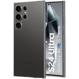 Mobiparts Classic Doorzichtig Samsung Galaxy S24 Ultra Hoesje Flexibel TPU Backcover - Transparant