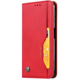 Mobigear Card Set Samsung Galaxy A30s Hoesje Bookcase Portemonnee - Rood