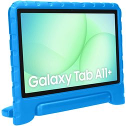 Mobiparts Kids Samsung Galaxy Tab A9 Plus (2023) Kinder Tablethoes met Handvat - Blauw