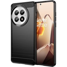 Mobigear Brushed Slim OnePlus 13 Hoesje Flexibel TPU Backcover - Zwart