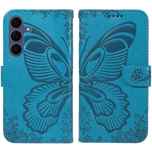 Mobigear Butterfly Samsung Galaxy S26 FE Hoesje Bookcase Portemonnee - Blauw