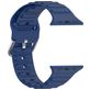 Mobigear Bumpy Siliconen Apple Watch Bandje Gespsluiting - 42/41/40/38 mm - Donkerblauw