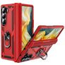 Mobigear Armor Ring Samsung Galaxy Z Fold 6 Hoesje Hardcase Backcover Shockproof met Ringhouder - Rood