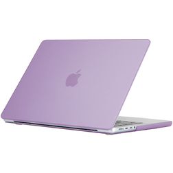 Mobigear Glossy MacBook Pro 16 Inch (2021-2024) Hoes Hardshell Laptopcover MacBook Case - Paars - Model A2485 / A2780 / A2991