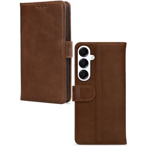 Mobilize Wallet Samsung Galaxy A16 Hoesje Echt Leer Bookcase Portemonnee - Bruin