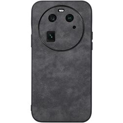 Mobigear Fabric OPPO Find X6 Hoesje Hardcase Backcover - Zwart