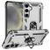 Mobigear Armor ring Samsung Galaxy S25 Hoesje Hardcase Backcover Shockproof met Ringhouder - Zilver