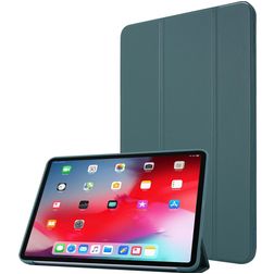 Mobigear Tri-Fold Gel iPad Pro 11 Inch (2021) Hoes TPU,Kunstleer Bookcase - Groen