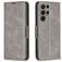 Mobigear Excellent Samsung Galaxy S24 Ultra Hoesje Bookcase Portemonnee - Grijs