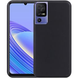 Mobigear Colors TCL 40 SE Hoesje Flexibel TPU Backcover - Zwart