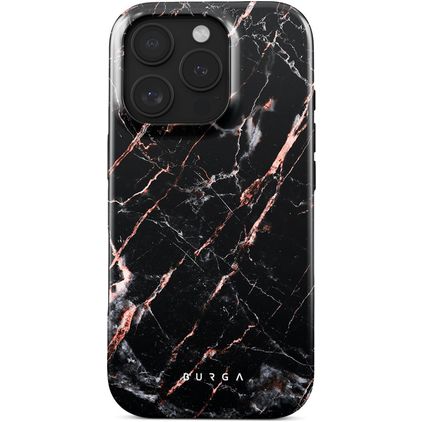 Burga Tough iPhone 16 Pro Hoesje Hardcase Backcover Shockproof - Rose Gold Marble